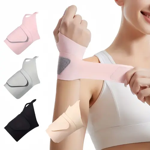 Unisex Youth Nylon Compression Wrist Guards 4-Pack (Sports Accessories), Ultra-Thin Elastic Sweat Band, Adjustable Secure Fit, Lightweight Support, Flexible Profile, Wrist Straps, 4pack for Rotation, 4-pack Convenience, Prop 65 Safe, Home & Sport Use