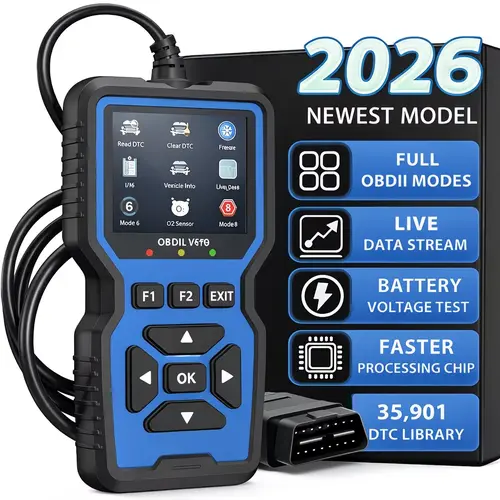 OBD2 Automotive Scan Tool - Wired Car Repair Tool, OBD2 Code Readers & Scanners with Fault Code Detection, Live Data Streaming, No Battery Required for All 1996+ OBDII Protocol Vehicles