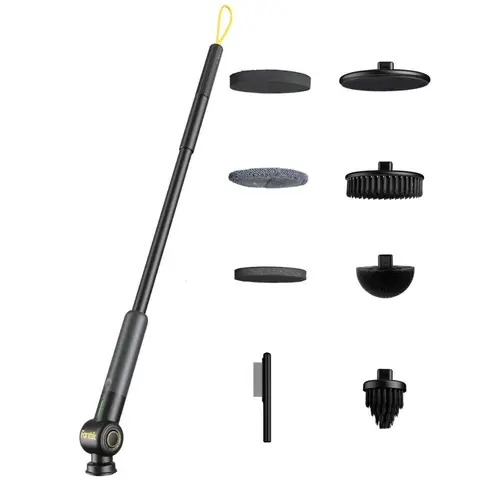 【DealsForYouDays】Fanttik G9 Pro Cordless Electric Spin Scrubber, VoltiPulse Motor, Dual-Speed Control, 6 Brush Heads, Adjustable Angle, IPX7 Waterproof, Type-C Charging Port, Cleaning Tools, Work Tools, Father's Day Dad Gifts for Bathroom Tile Grout, Cord