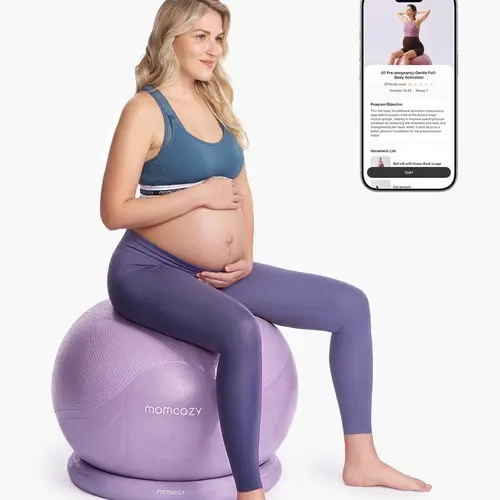 Momcozy Pregnancy yoga ball Maternity exercise ball BirthEase Maternity Ball Set – Support Through Pregnancy & Beyond. Designed specifically for the modern mom-to-be, the Set offers thoughtful support throughout pregnancy, labor .