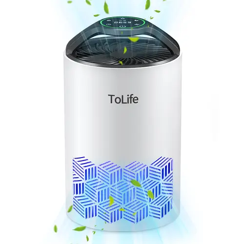 ToLife K1 HEPA Air Purifier - Pet Allergy & Dust Relief, Low-Noise Sleep Mode – Portable for Home, Office