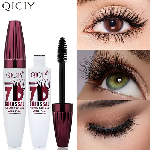 Women's 7D Waterproof Volume Beauty Mascara - Lengthening, Natural Curling, All-Day Lash Hold with Moisture & Glycerol for Daily, Casual Professional Eye Makeup