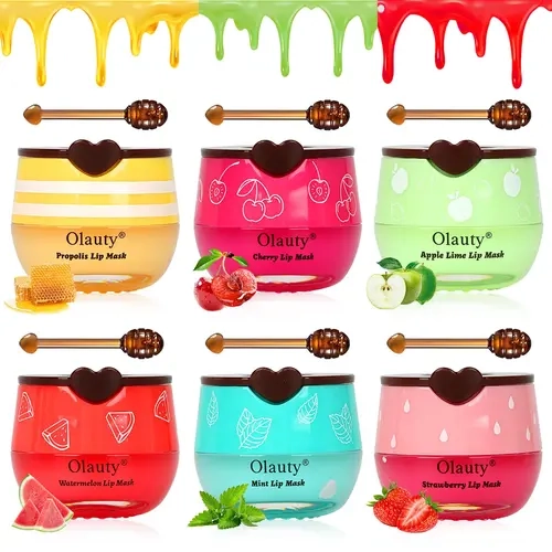 4-10 PCS Bee Honey Pot Lip Balm, Hydrating Lip Moisturizer Bulk, 24-Month Shelf Life Stocking Stuffers for Girls