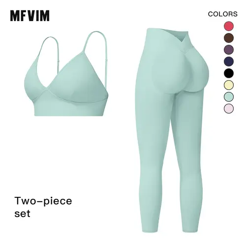 Women's 2-Piece Solid Color Cut-Out Backless Tank Top & High Waist Leggings Set - Breathable Sporty Gym Wear with Backless Freedom, Bold Reveal, Free-Move Cutout for Yoga, Summer Gift