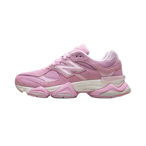 New Balance 9060 Unisex Retro 99x Meets Modern Sneaker Shoe - ASOS Exclusive Pink Overdye Premium Suede, Airy Mesh, Cushioned Keeps Feet Relaxed, Breathable Casual Trainers, Exaggerated Midsole Streetwear Casual Shoes