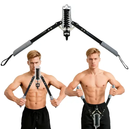 Relifesports Adjustable Resistance Arm Trainer - Hydraulic Power Chest Expander (0-220lbs/350lbs, 2.1lbs), Strength Training Accessory with Micro-Rebound, Triangle Base, Free Adjustment, Convenient to Keep for Home Arm Exercises, Outdoor Activities