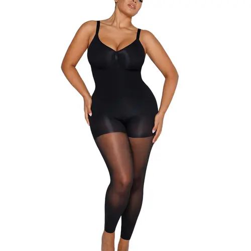 Shapellx MistWeave Skin Flow Full Coverage V-Neck Bodysuit Body Shaper Body Shapewear