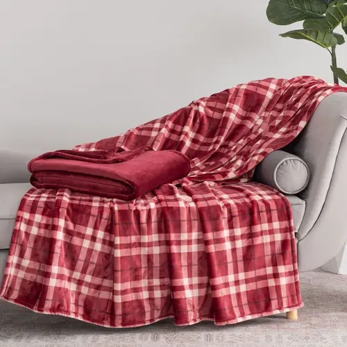 Berkshire Set of (2) 60x70 Velvetsoft Throws