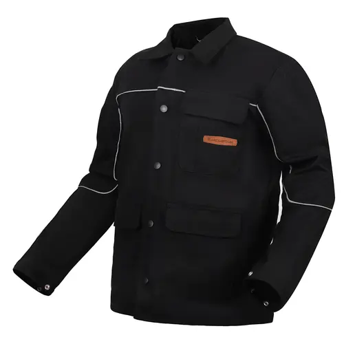 ARCCAPTAIN Welding Jacket, 11oz Flame Resistant Cotton Welding Jackets | NFPA2112 Certified / High-Vis Reflective Strips / Durable Snaps / 2-Level Cuffs / 4 Pockets & Pen Holder / Unisex: Amazon.com, Christmas Gifts for Men Dad, Toolupgrade toolupgrade