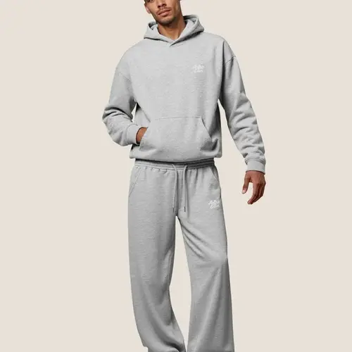 Aelfric Eden Men's 2-Piece Sweat Set - Stretchy Cotton, Oversized Hoodie, Drawstring Men's Baggy Sweatpants, Soft Fleece, Loose Athletic Basics for Gym, Jogging, Sweat Sets