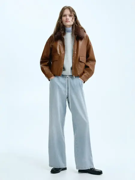 H&M Denim drawstring trousers