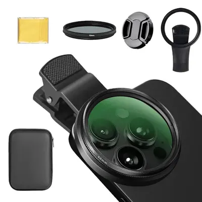 52mm Clip-On CPL Phone Camera Lens Filter,Polarizer Circular Filter,Samsung iPhone Camera Accessories Cell Phone,Ultra Slim Multi-Coated CPL Filter for,Android Lens Attachments Polarizer.