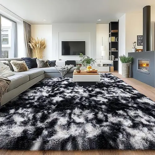 【SummerVibes】【Moving Season】REZUTAN Soft Faux Fur Shag Rug Aesthetic Decor Carpet for Living Room Bedroom Home Decor High-Quality Faux Fur Material mothersdaygift Fluffy Modern Rug Shaggy Area Rugs Furry Floor Rugs Fuzzy Rug carpet