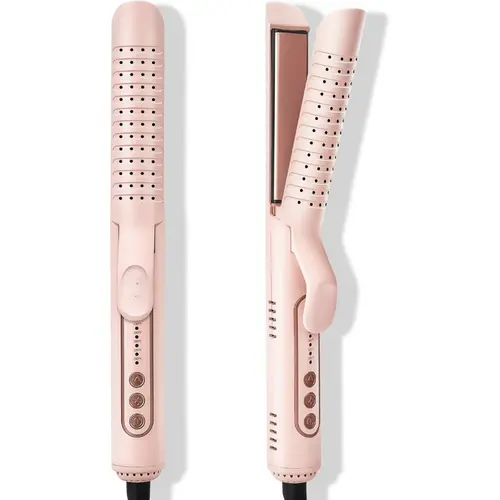 Thermal Hair Styler 2-in-1 Airflow Whirlwind Curl ABS Plug-Powered Tool - Straightener & Curling Iron for 1-Pass Transformation, Less Damage