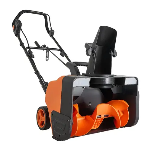【toolupgrade】VEVOR Heavy Duty Portable Corded Electric Walk Behind Snow Blower with Handle - 15A2200W Motor, Safety Lock Start, 20in Wide Clearing Width, 12in Depth, 25FT Throwing Distance, 180° Rotating Chute, Dual LED Headlights, for Driveway, Sidewalk