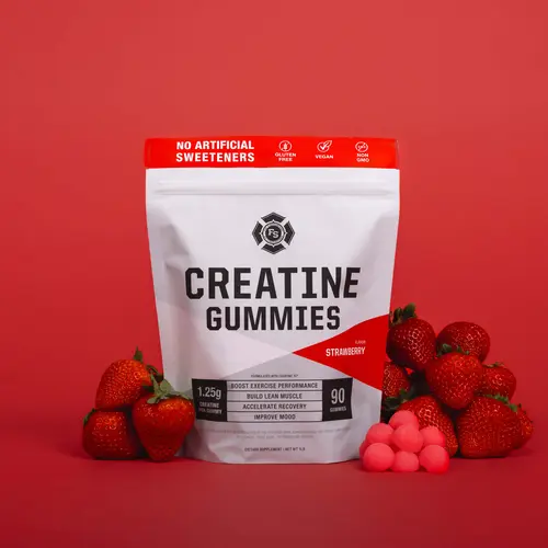 Creatine Gummies - 90 Gummies, 1.25g Creatine Monohydrate, Non-GMO, Vegan, Gluten-Free, No Artificial Sweeteners, Easy On-the-Go