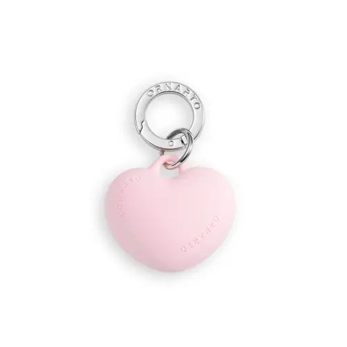 ORNARTO Puffy Heart Shape Keychain - Cute Soft Girly Trendy Squishy Charm with Puffy 3D Detail, DIY Phone Strap Accessory, Customizable Mobile Phone Add-on