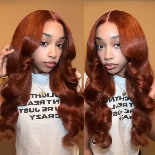 ISEE HAIR 7x5 Wear Go Reddish Brown Pre-Layered Cut Body Wave Wig Pre-Cut Lace & Pre-Plucked Natural Hairline Glueless Human Hair Wig #TikTokShopFallDealsForYou