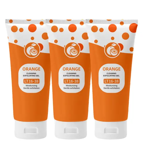 Orange Scented Mild Daily Exfoliating Gel Cleanser LF16-35 - Gentle Exfoliation for Face & Body, Deep Cleansing, Nourishing, Smoother Skin, Cosmetic Grade, Suitable for Adults & All Skin Types, Body Care Product