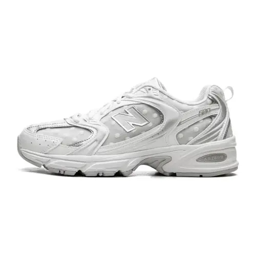 New Balance 530 'White Silver Metallic Polka Dots' Men's Unisex Perfect Trendy Fashion Footwear Walking Running Gym Shoe for Everyday Wear Shoe Girl Sneakers