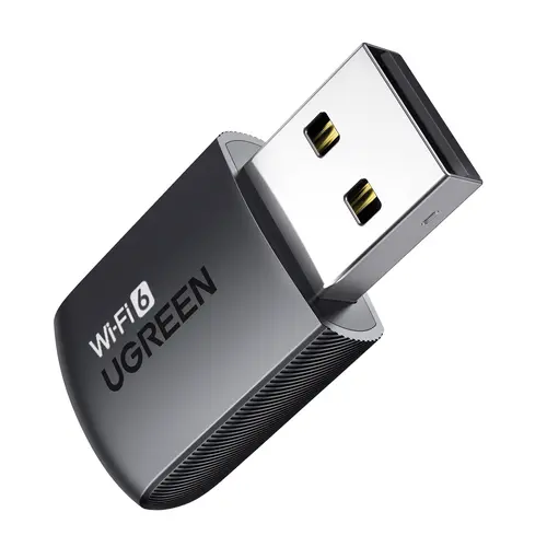 UGREEN AX900 WiFi 6 Dongle with USB 3.0 Interface, Dual Band 5GHz/2.4GHz USB WiFi Adapter for Desktop PC, Built-in Driver for Windows 10/11, PC Accessories