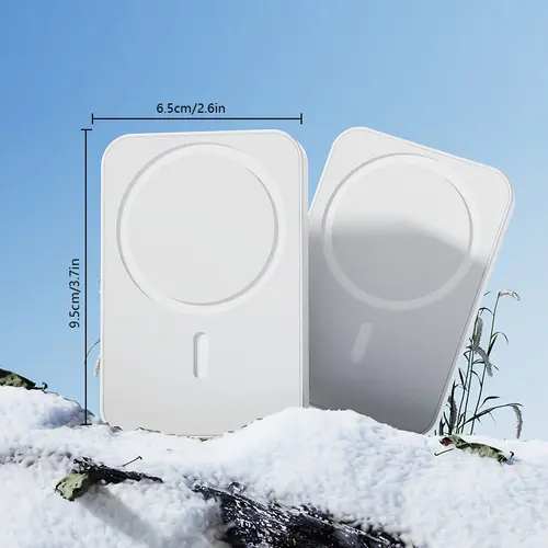 10000mAh Magnetic Mobile Power Bank - Wireless Chargeable Portable Charger Battery Pack, Compact Lightweight Mini Useful Item, Phone Accessories for iPhone 16/15/14/13/12 Series (Plus/Pro/Pro Max)