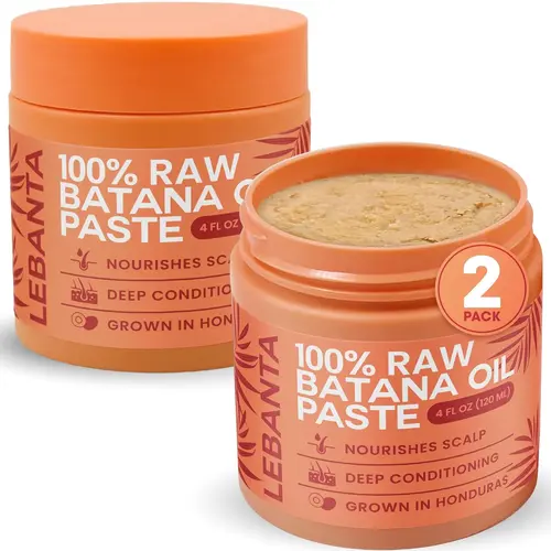 LEBANTA Batana Oil Hair Mask - 100% Pure Organic Cold-Pressed Honduras Paste, 4oz, Scalp Moisturizer, Dry Scalp Oil, Hair Growth Support, Natural Haircare for Men & Women