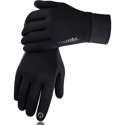 Winter Gloves for Women & Men Touch Screen Compatible Thermal Warm Gloves with No-Slip Grip for Running Cycling Hiking Driving Walking Sports & Gaming(No Heating Function)