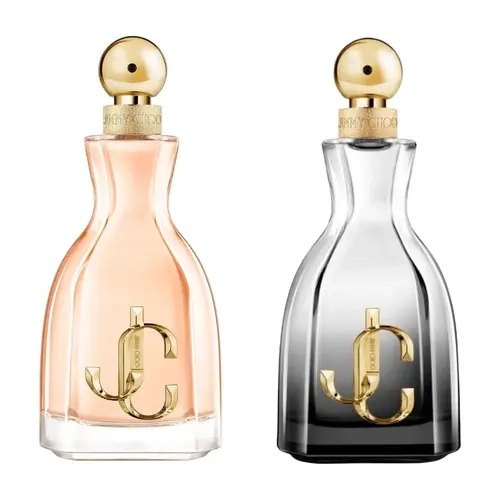 Jimmy Choo I Want Choo & I Want Choo Forever Eau de Parfum 2-Pack | 2 oz Each | Floral Oriental & Gourmand Women’s Perfume Set | Long Lasting Playful & Glamorous Scents