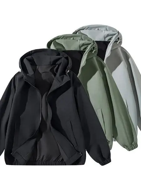 Zip Up Jackets Vintage Washed Coat Streetwear Hoodies Unisex Soft Material Casual Fashion Essential Tops for Men Day Womenswear