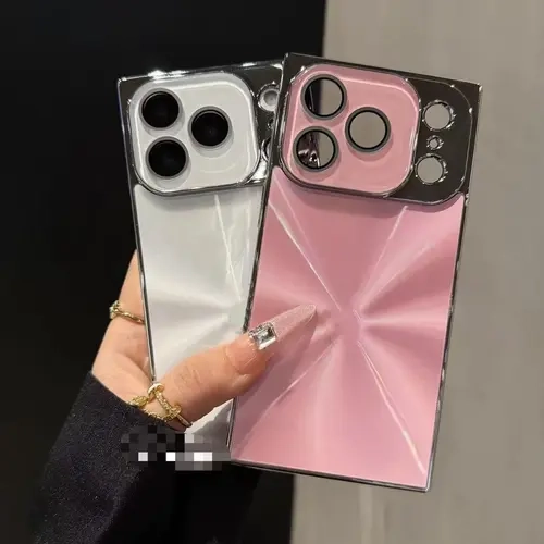 Square Xingyu Magnetic Phone Case for iPhone 11-16 Series, 16 Pro Max/15/14/17 Pro Max Aurora - Ultra-Thin Slim Hard Leather Protector Cover, Shockproof Smartphone & Devices Accessory