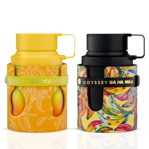 Odyssey Go Mango & Ba Ha Mas Eau de Parfum Sprays 100ml (3.4 oz) by Armaf (Bundle)