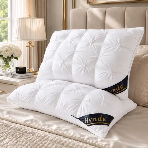 Sohochic Supportive Down Alternative Sleeping Pillows - Queen (29.5in×19.5in)/King (35.43in×19.5in) Cotton Blend, Skin-Friendly, Super Soft Fill, Cooling Breathable, Durable Loft Hold, Ergonomic Hotel-Quality, Neck Support, Cozy Nights, Luxury Vibe