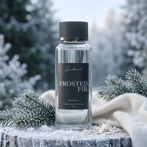 SCENTIMENT Frosted Fir Fragrance Oil - Refreshing & Elegant Winter Scent with Fir Needles, White Woods, and Carby Musk - Long-Lasting & Perfect for Holiday Season