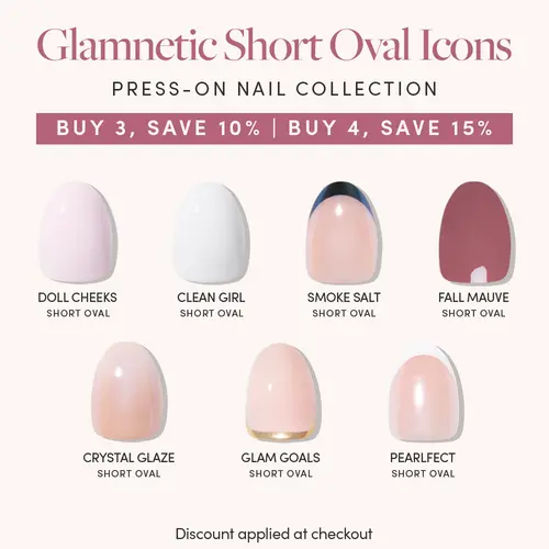 Glamnetic Short Oval Icons Press-On Nail Collection