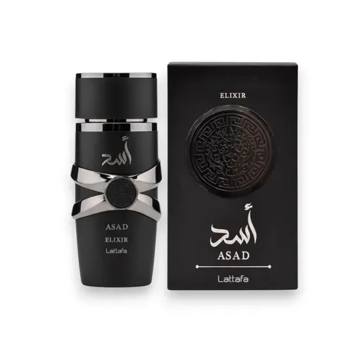 Lattafa | Asad | Elixir | Men's Fragrance | 100 ML 3.4 OZ | Eau De Parfum | Patchouli - Olibanum & Cashmeran