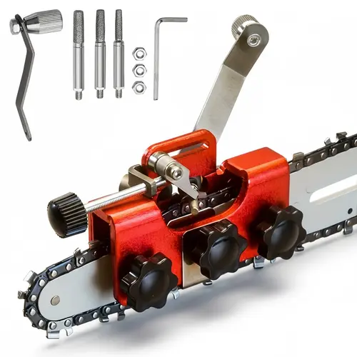 Portable Manual Chainsaw Blade Sharpener (1 Set) - Heavy-Duty Rust-Resistant Hand Tool Accessory for Chainsaw Care, No Power Source Needed, Outdoor-Ready Tool, Ideal Gift for Christmas & Father's Day