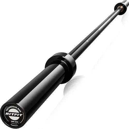 RITFIT 2-Inch Olympic Barbell - 7ft Solid Alloy Steel Heavy Duty Bar, 44lb 1200lbs Capacity Gym Accessory, Gym Stuff for Home Weightlifting Strength Training