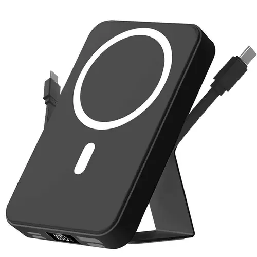 10000mAh portable power bank, 22.5W fast charging, built-in charging cable, a must-have for travel and camping. USB-C portable mobile phone charger, compatible with iPhone, Android and other smart devices. Compatible with iPhone 16/15/14/13/12.