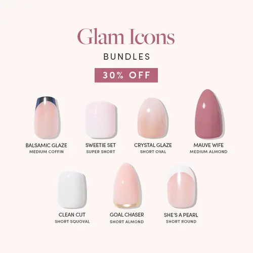 Glamnetic Glam Icons Press-On Nail Bundle Collection