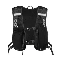 Unisex Trail Running Hiking Cycling Vest, Lightweight Backpack with Water Bottle Bag, Adjustable Straps, Reflective Design, Outdoor Active Sports Bag