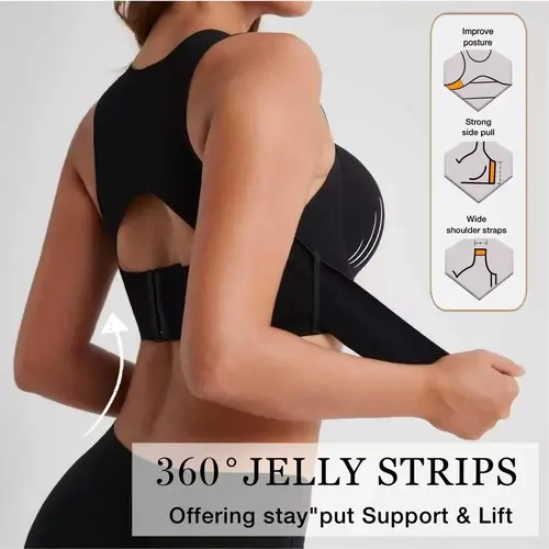 iBraStar Posture Correcting Bra - Back To School, Wire-Free Comfort & Back Support for Slouching Relief