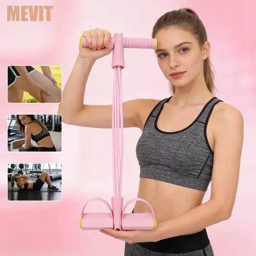 Multifunction Tension Rope, 6-Tube Elastic Yoga Pedal Puller Resistance Band,  Elastic Pull Rope Fitness, Full-Body Workout at Home Gym, Exercise Sit-up, Yoga, Abdominal Training summerwins