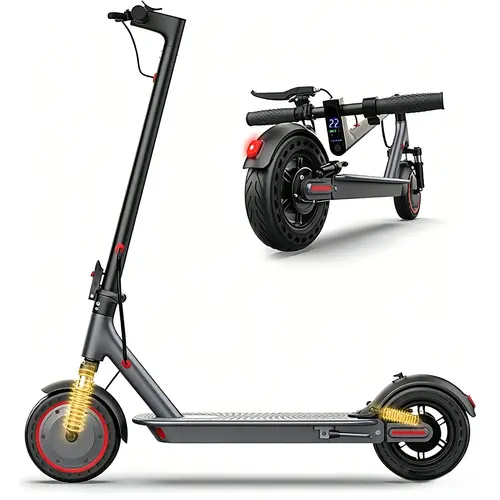 SummerVibes AOPO Compact Electric Scooter - 500W Motor, 10-inch Tires, 22 MPH, 21 Mi Range, Dual Brake Safety, Digital Display, Fast Charging, Cruise Control, Foldable, Honeycomb, App Control, Ideal for City Commute & Campus Rides
