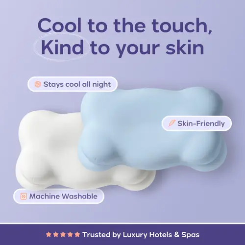 Mellow Sleep | Cloud Cooling Pillowcase For Cloud Pillow (Pillowcase ONLY) - Silky Smooth Wrinkle Free - Stays Cool All Night - Skin Friendly - Machine Washable - Trusted by Luxury Hotels & Spas