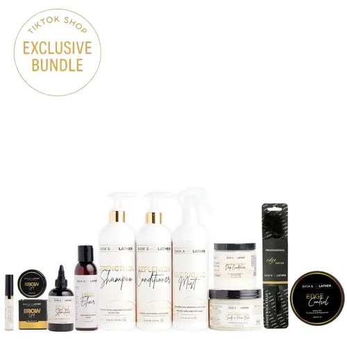 Mega Growth & Style Bundle + Free Edge Brush | For Thicker, Healthier Natural Hair