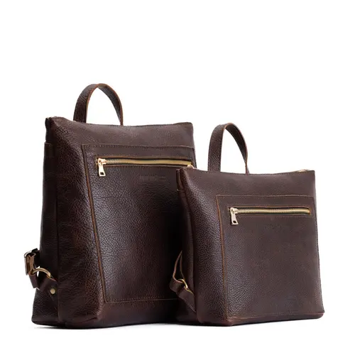 Tote Backpack - Dual Carry Flexibility - Leather Bag, Backpack & Tote Style, Adjustable Straps