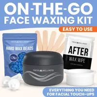 Easy to Use Nose & Brow Wax Kit for Women & Men by Tress Wellness– Travel-Friendly Facial & Nose Wax Set for Brows, Upper Lip & Sideburns Sensitive Smooth Silicone Gentle Body Care Hair Removal
