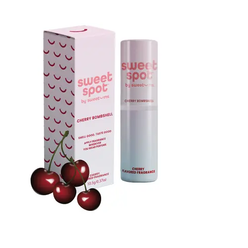 [Sweet Spot] Cherry Bombshell Flavored Solid Fragrance | Scented & Flavored Irresistible Cherry Perfume | Kissable Fragrance | Paraben Free, Mess Free, Gourmand Scent, Top Selling Perfume
