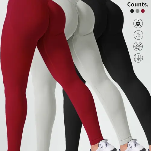Women's High-Waisted Yoga Pants, Soft Breathable Sportswear, Ideal for Fitness & Daily Wear, Available in Leggings Activewear
